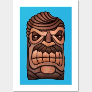 Ron Swanson Tiki Mask Posters and Art